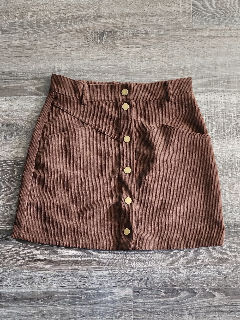 🌵 Corduroy A-Line Snap Button Mini Skirt 🌵